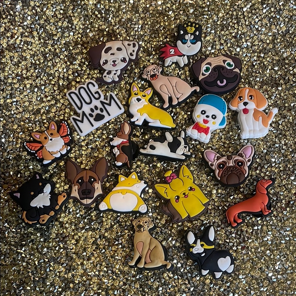 Dog Mom Shoe Charms - Multicolor